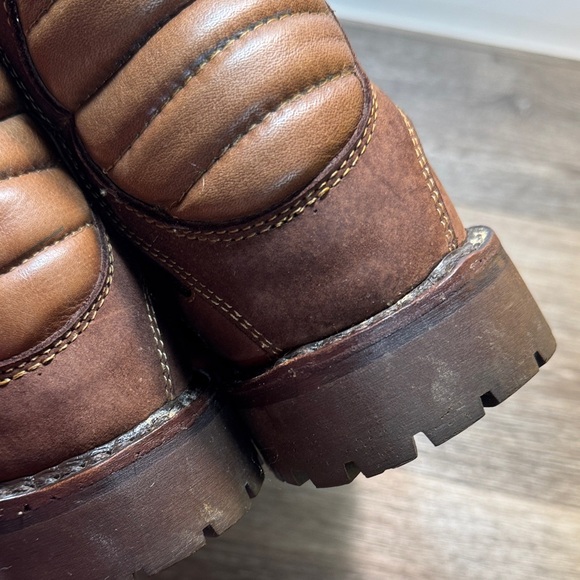 Davos camping Men's Brown Boots size 44 made in Italy (s121) - Picture 6 of 11